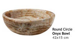 Round CircleOnyx Bowl